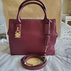 MCKENNA MD SATCHEL...MERLOT COLOR